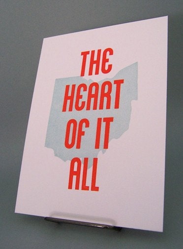 Ohio Pride Letterpress Print