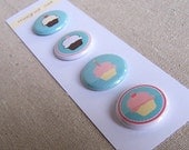 Cupcake Magnets - Set of 4