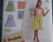 Simplicity Little Lisette Girls Sundress Pattern 1893 Sizes 7-16