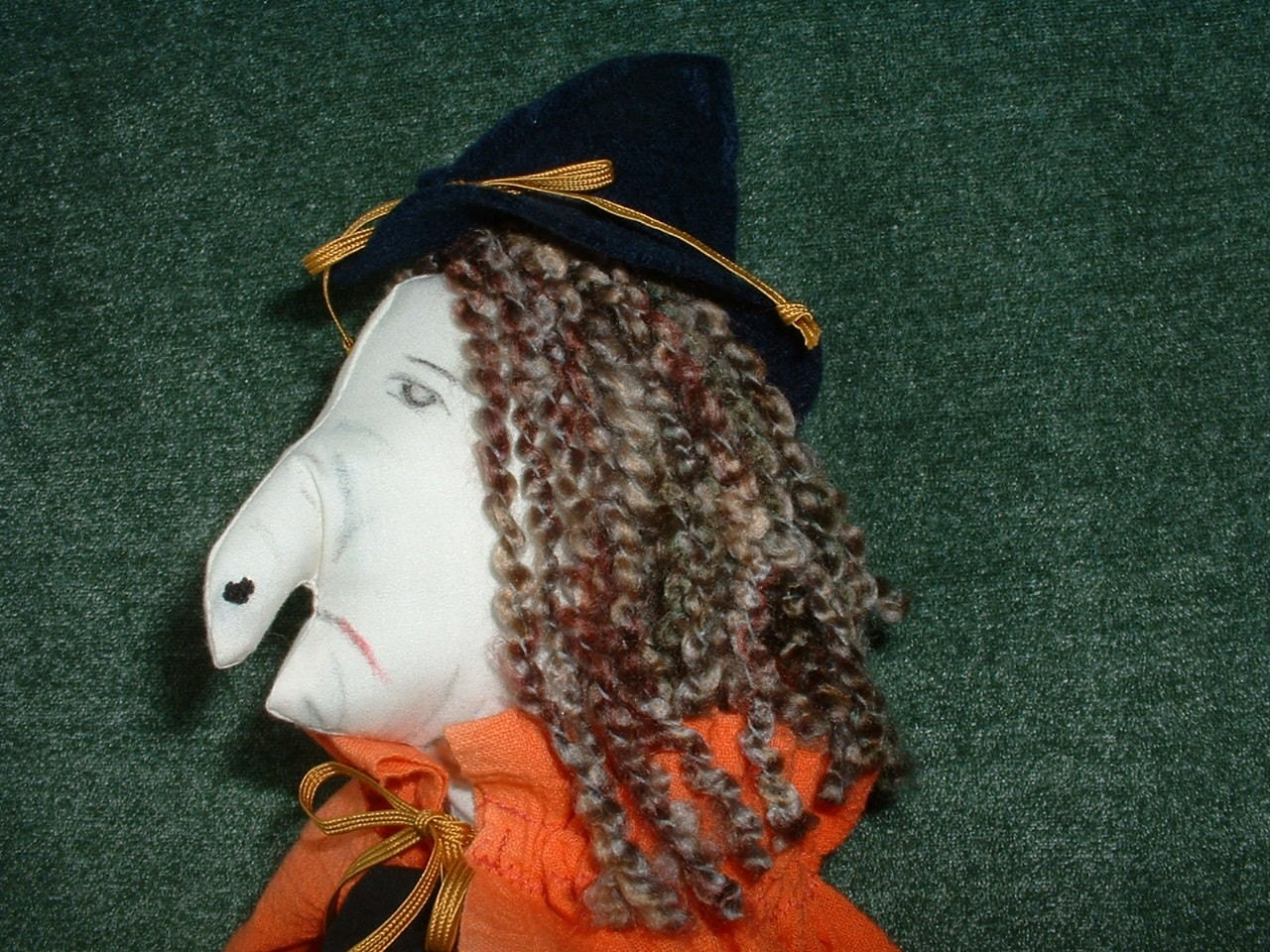Handmade Cloth Doll, Halloween Witch, Handmade, Holiday Decoration, Fall Home Decor