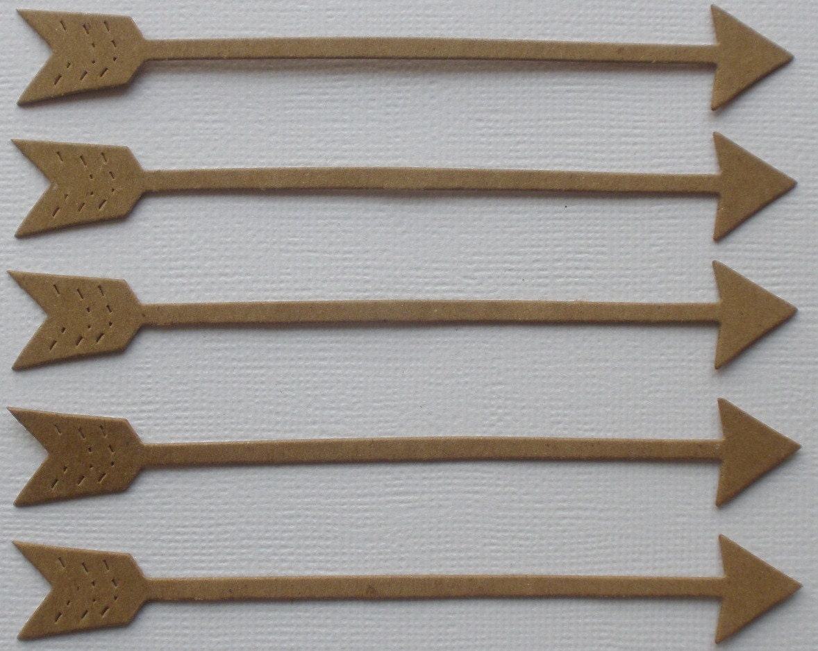 5 ARROWS - Raw Alterable CHiPBOARD Bare Die Cuts