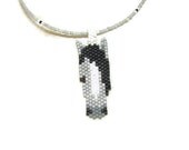 Horse Necklace, Gray Horse Necklace