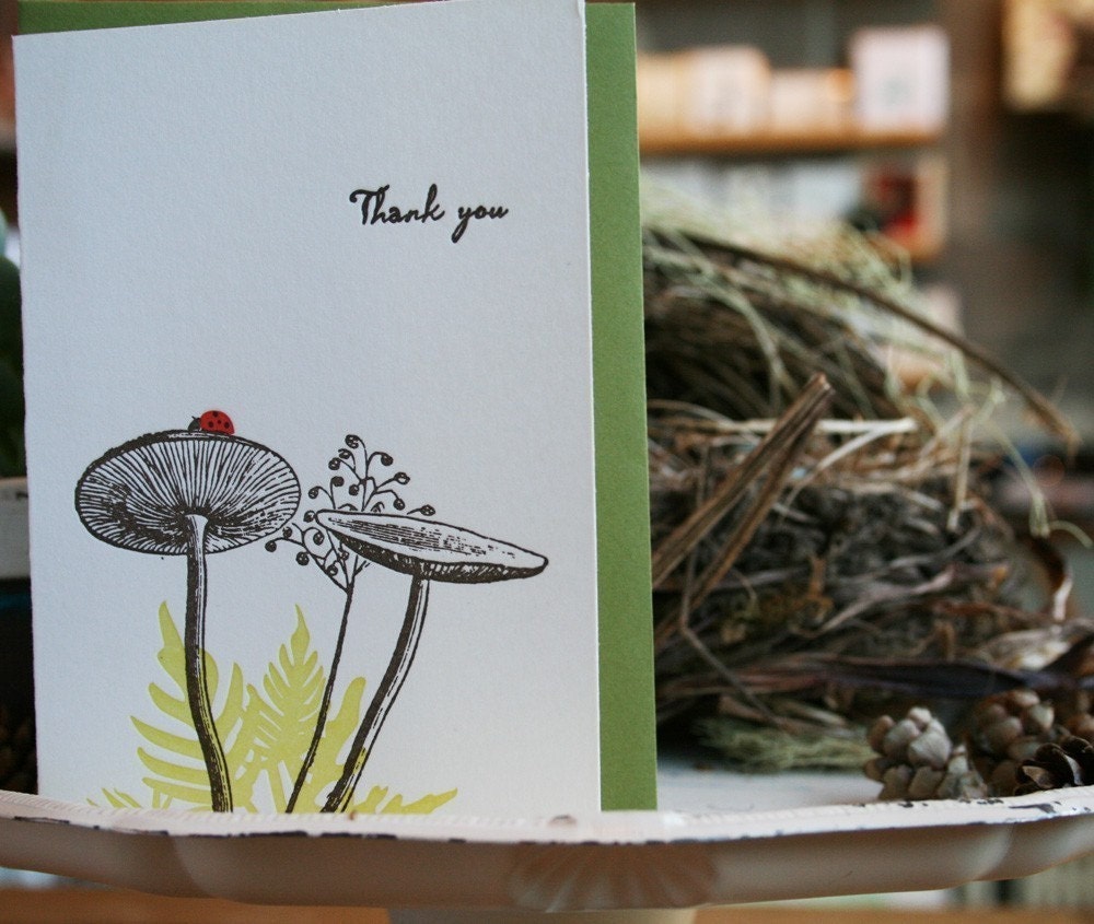letterpress thank you cards