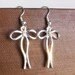 Silver Bow Earrings