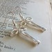 Silver Bow Earrings