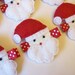 Santa Claus Felt Hair Clip - A cute Christmas clippie - Winter hair clips - Seasonal hair bows