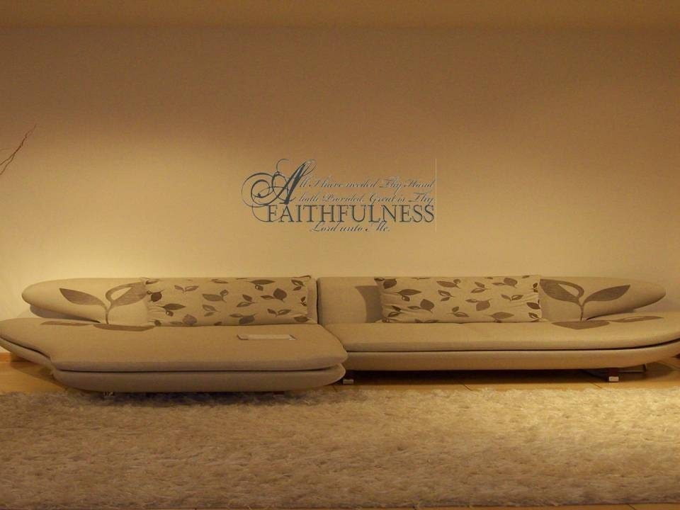 Wall Decal Wall Sticker Great is Thy Faithfulness Lord Unto Me Wall Decal/Wall Sticker/Wall Tattoo
