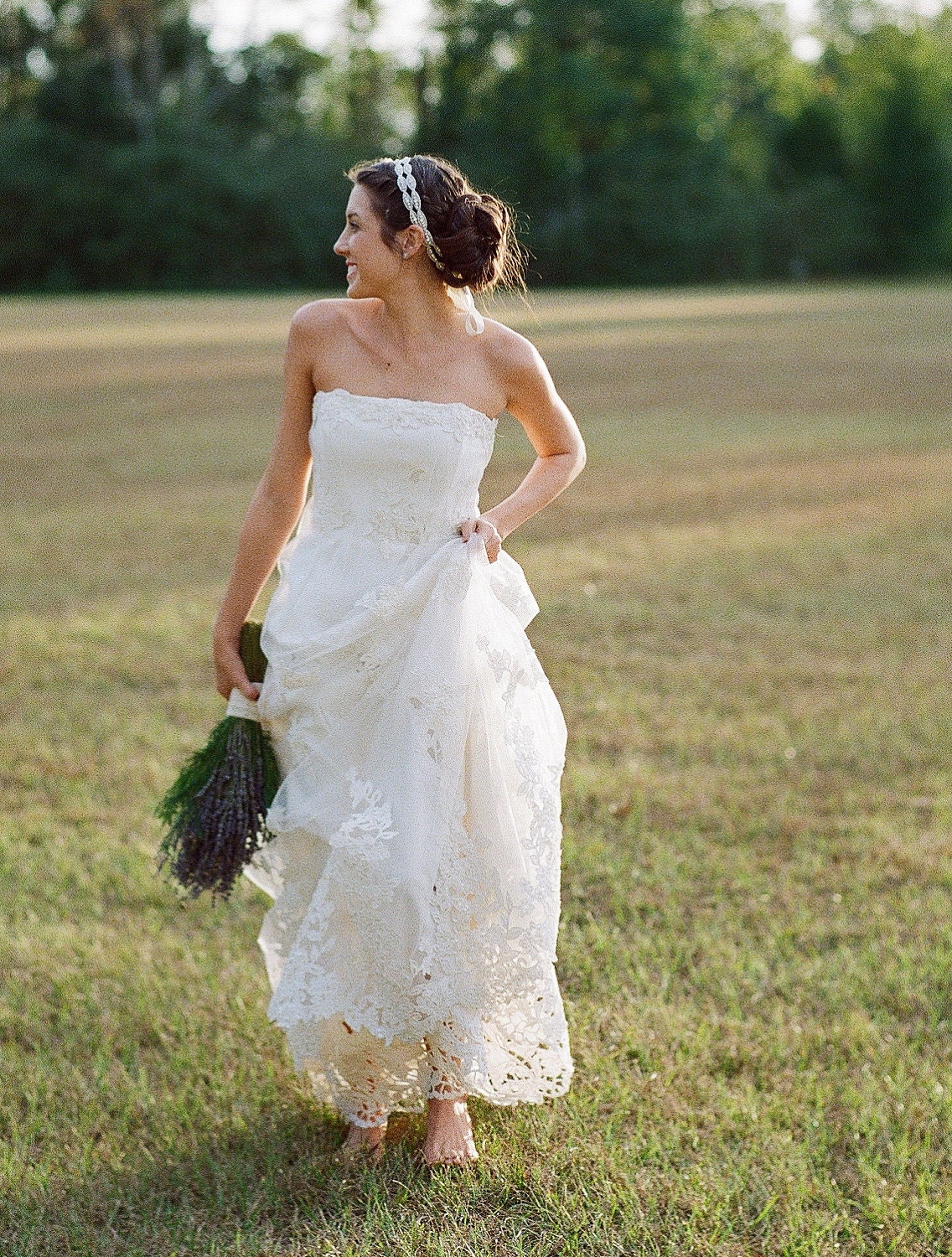 Margeaux - tulle and satin applique wedding gown