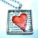 Text Message Heart Pendant