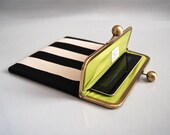 Unique iPad and Kindle Fire HD 8.9" Clutch Case "Black Stripe"