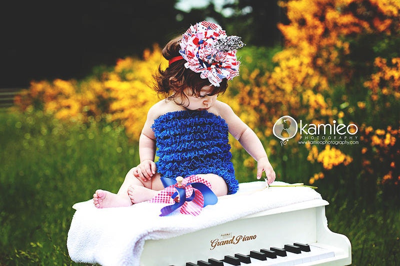 Royal Blue Petti Romper with Lace Ruffles by Dreamspun Great Photo Prop