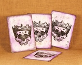 King of Kings ACEO from Hand Carved Rubber Stamp