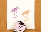 Shorebird Rubber Stamp - Hand Carved Rubber Stamp