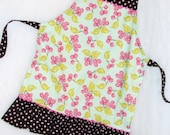 Cherries and Polka Dots Childrens Apron