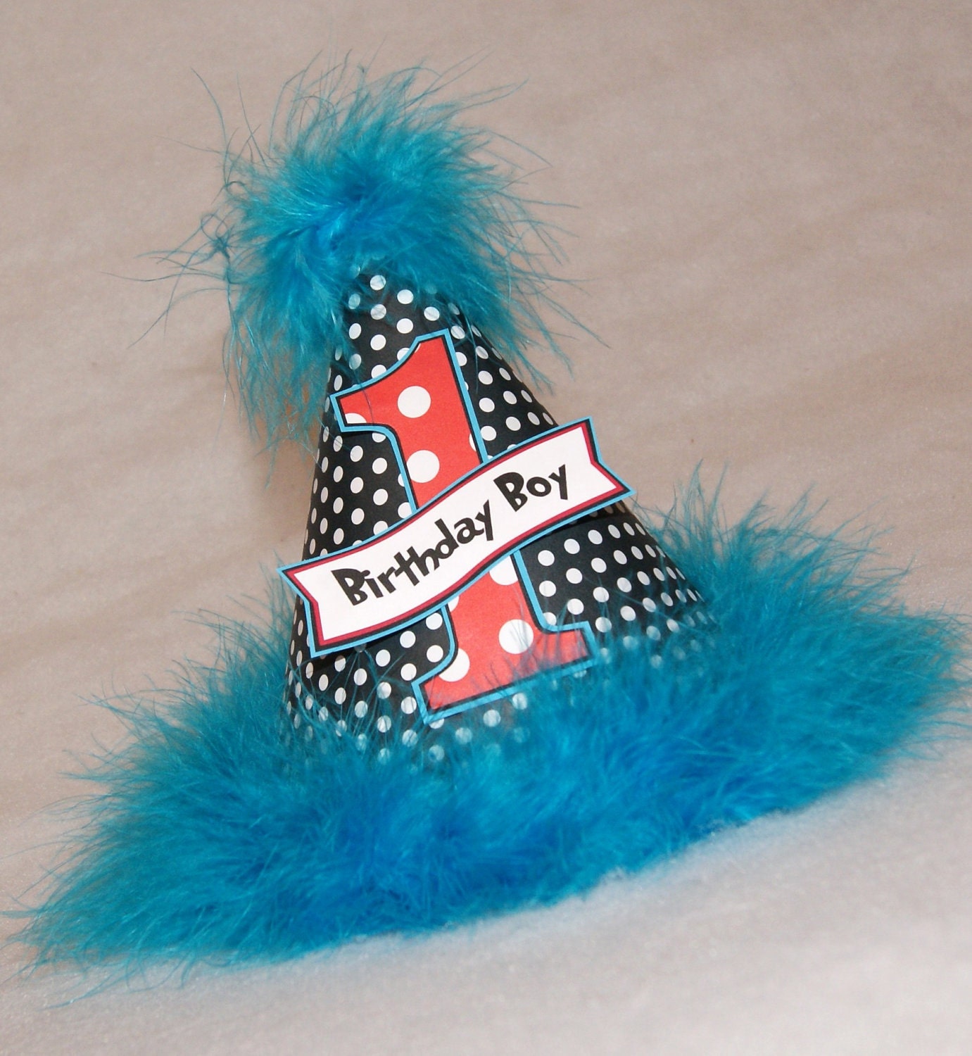 Dr. Seuss Polka Dot Boys Party Hat