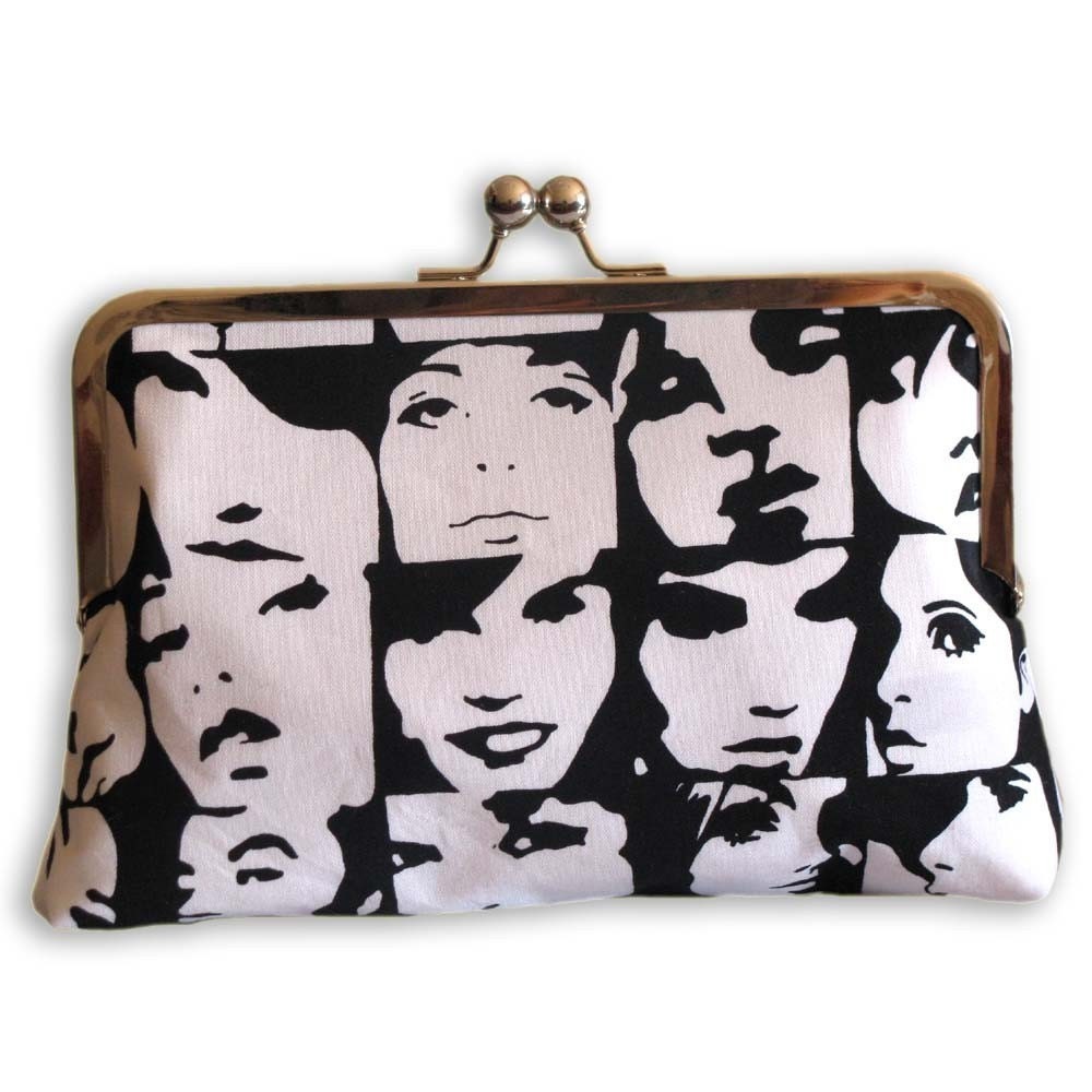 Pop Faces Clutch Purse