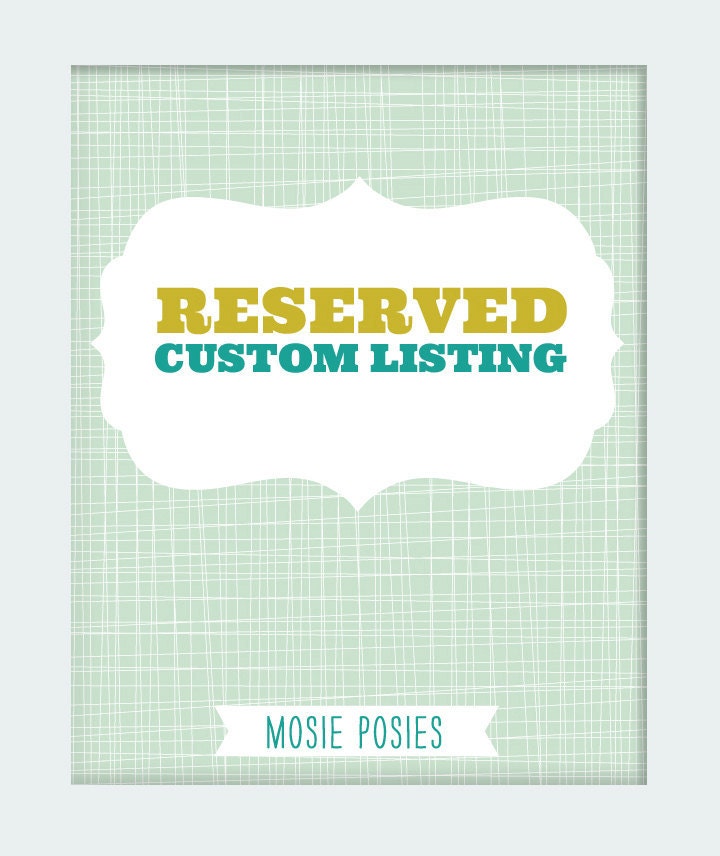 4x6 Custom Birth Announcements RESERVED for Christine