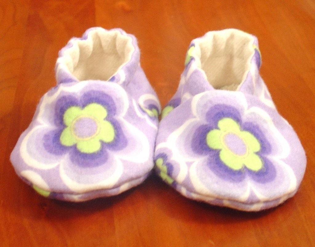 Baby Shoes, ORGANIC Flannel Lining