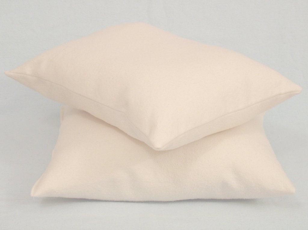 ORGANIC Cotton Toddler/Travel Pillow, Flannel - ORGANIC COTTON Stuffing