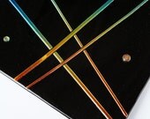 Modern Black Fused Glass Plate