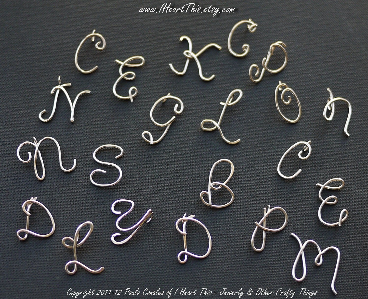Sterling Silver Initial Pendant Necklaces - by I Heart This