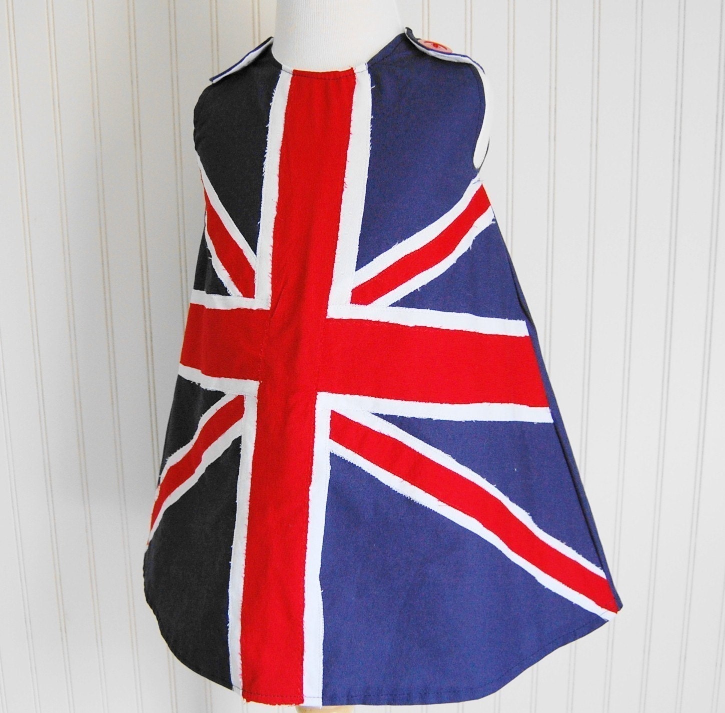 Union Jack Flag Dress Jumper Sizes 12-18 mos, 2T, 3T, 4, 5, 6, 7