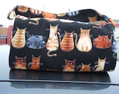 Mega Large Fabric Coupon Organizer Holder Cats
