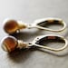 Botswana Drop Earrings Agate Gold  Brown Dangle Fall Fashion