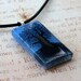 Blue Skies Mighty Tree Of Life Fused Glass Pendant