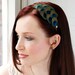 Peacock Feather Headband - Made to order
