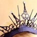 Gothic Tiara with large Fresh Water Baroque Pearls- The Queen of Hearts Royal Whim