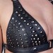 Full Stud Leather Bra