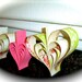 Paper Hearts Shabby Cottage Roses Wedding Garland Banner Hand Crafted OOAK Large French Paperie