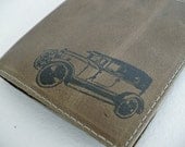billfold wallet with card slots custom for you handprinted old car