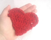 Warm Fuzzies, Red Yarn Heart for Valentines, Large