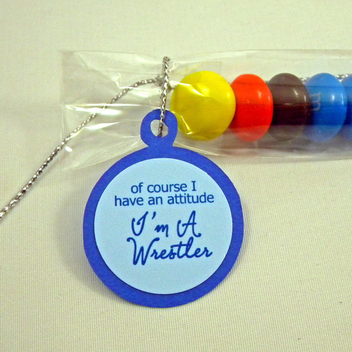 Wrestling Candy Treat Bag Favors - Wrestler with Attitude Set of 12 Il_570xn