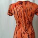 Terra Cotta Tiger Arashi Shibori Bamboo Top (medium)