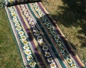 Personal Beach, Patio, Picnic, Park, Camping Outdoor Mat/Blanket w/ Matching Tie on Pillow