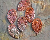 Handmade Ammonite Arrowhead Copper  Drops