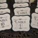 Table Numbers for Weddings