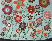 Bohemian Retro Flower Collage Painting Mixed Media Art Print for Home Decor