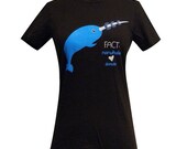 Narwhal Loves Donuts Ladies T-shirt (Available in sizes S, M, L, XL)