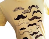 Mustache Collection Ladies T-Shirt - Sizes S, M, L, XL