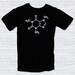 Caffeine Molecule T-Shirt  (Available in sizes S, M, L, XL)