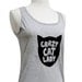 Crazy CAT LADY Tank Top - Cat Sleeveless Shirt - (Ladies Sizes S, M, L, XL)