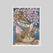 Kitty and Bird in Spring Garden ACEO Signed Limited Edition Print by Theodora