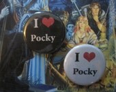 I Love Pocky Anime Manga Pin Button / Badge 1 1/4 Inch