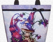 Staring Contest Amy Brown large tote bag