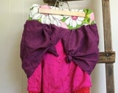 father to daughter silk shirt skirt, girl's size 6 to 10 years