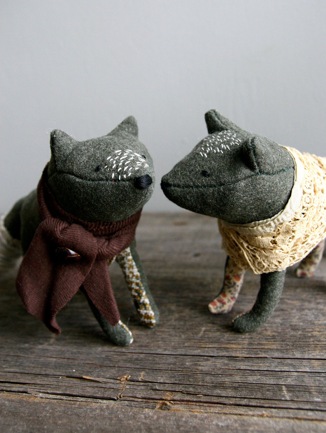 pair of country wolves.